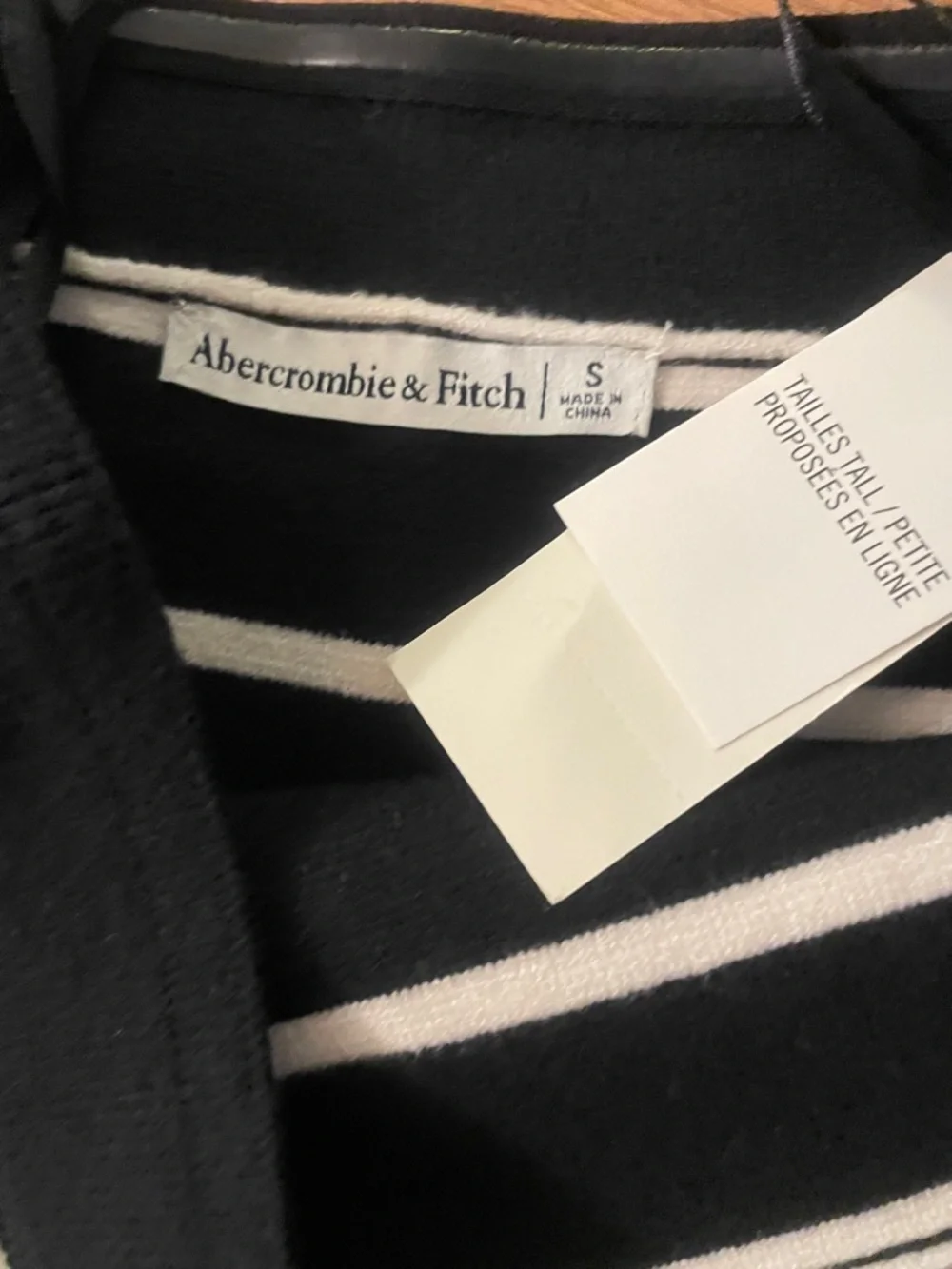 Abercrombie & Fitch Black and White Strapless Ribbed Maxi Dress - Picture 3 of 7